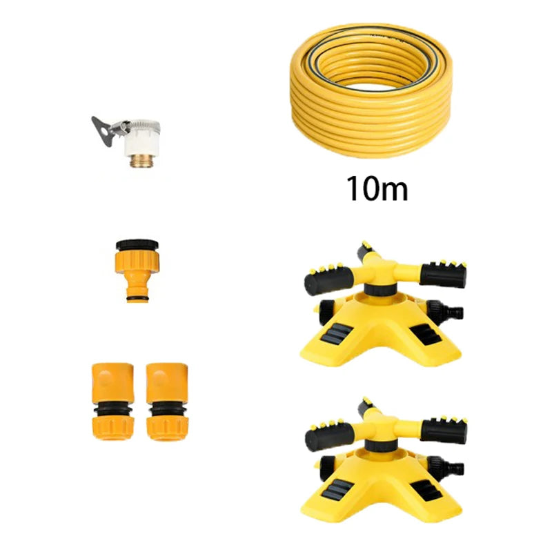 Aspersor Automático 360° para Jardín – Riego de Gran Cobertura para Césped y Áreas Grandes