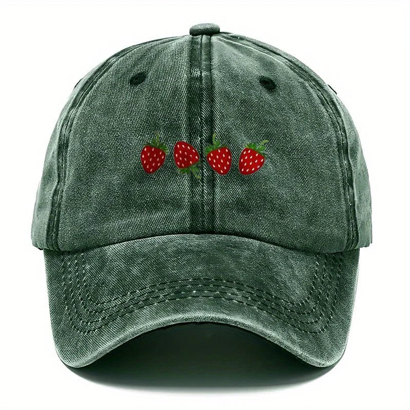 Gorra Jardín con estampado frutal