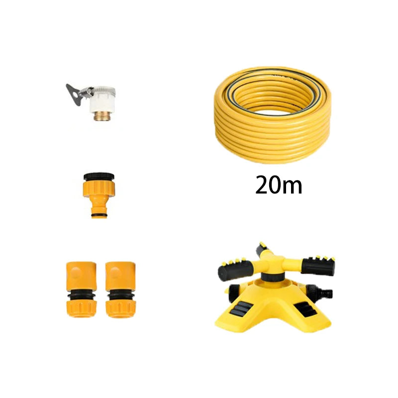 Aspersor Automático 360° para Jardín – Riego de Gran Cobertura para Césped y Áreas Grandes