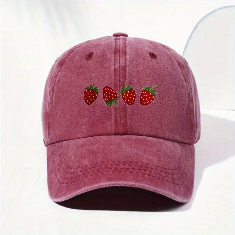 Gorra Jardín con estampado frutal
