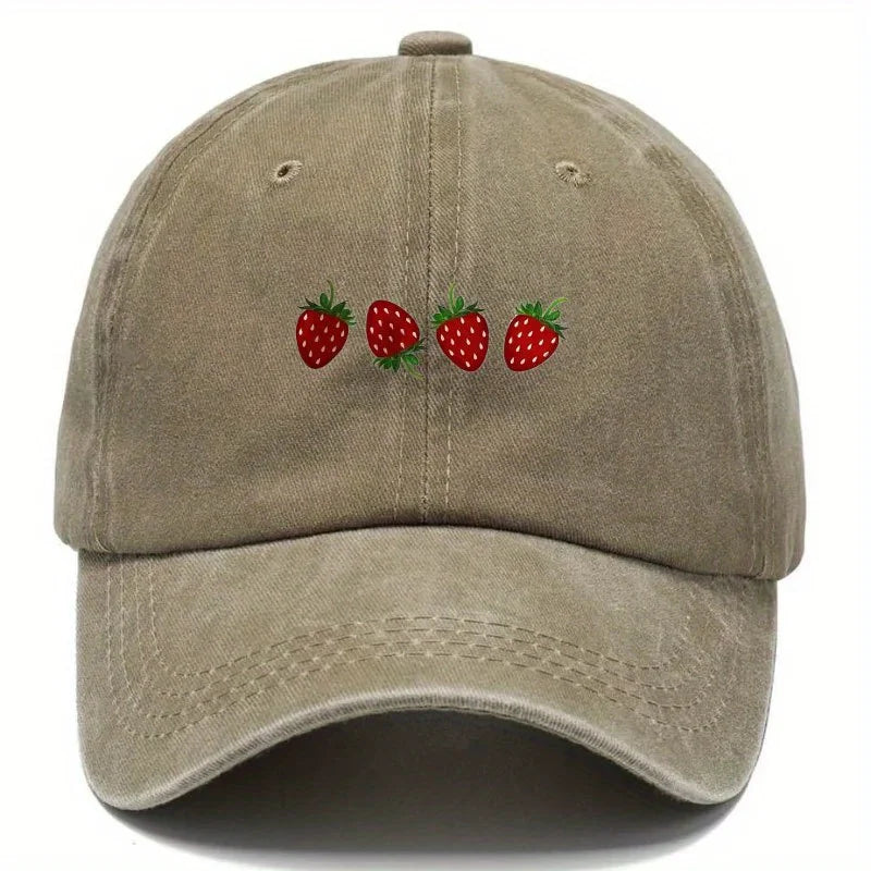Gorra Jardín con estampado frutal