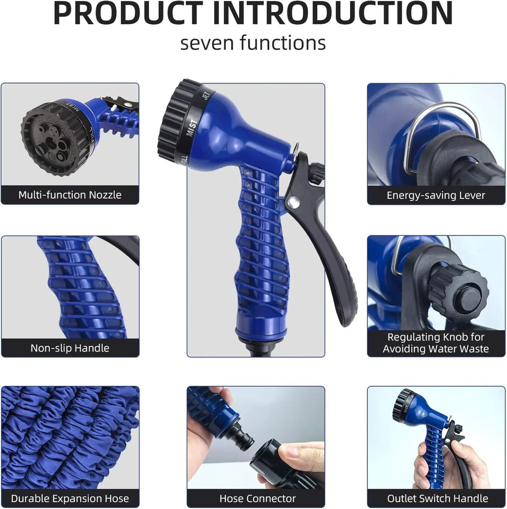 Manguera Mágica Expandible con Pistola de 7 Chorros