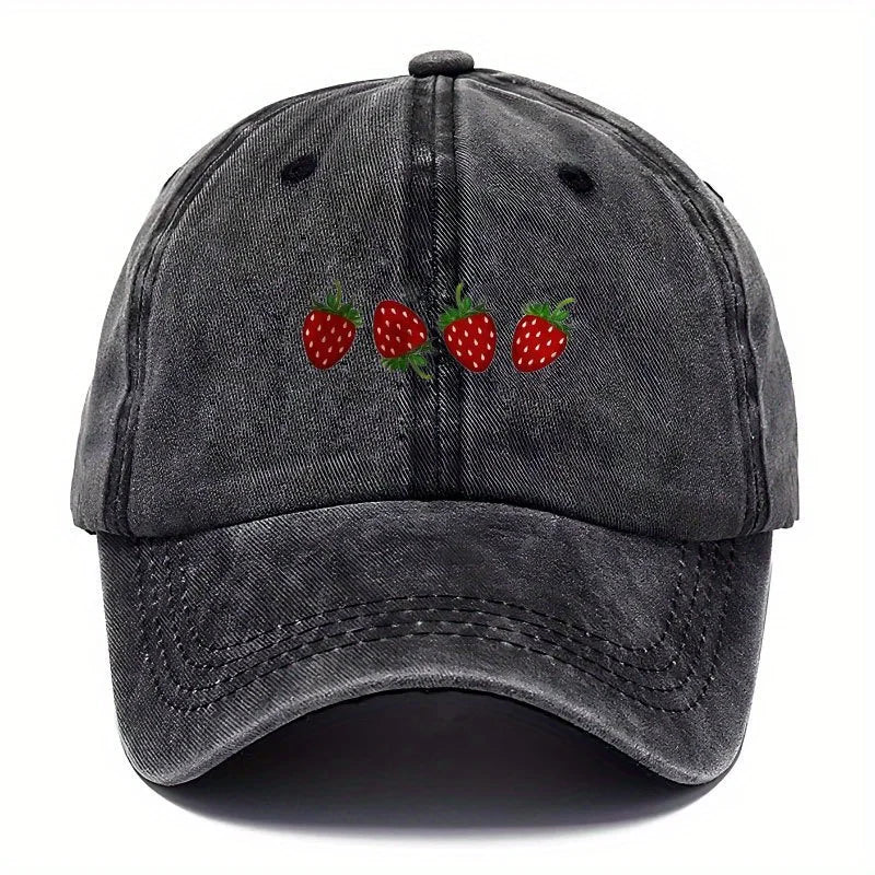 Gorra Jardín con estampado frutal
